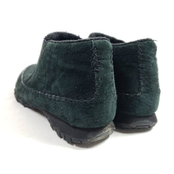 Skechers Women's Size 7 Suede Leather Forest Green Ankle Bootie - Picture 7 of 9